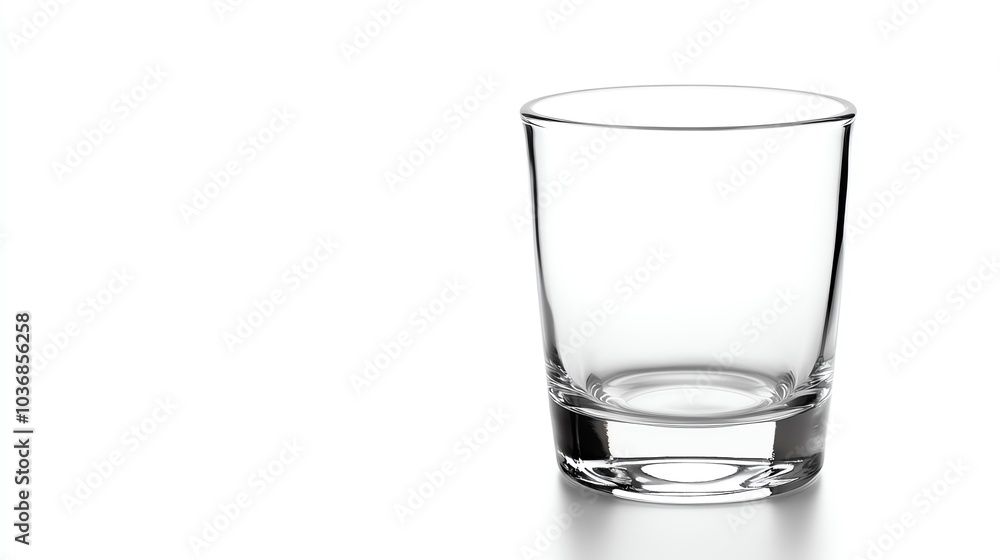 A clean, empty glass on a reflective surface, perfect for showcasing beverages or use in elegant tabletop designs. A clean, empty glass on a reflective surface, perfect for showcasing beverages or use in elegant tabletop designs.