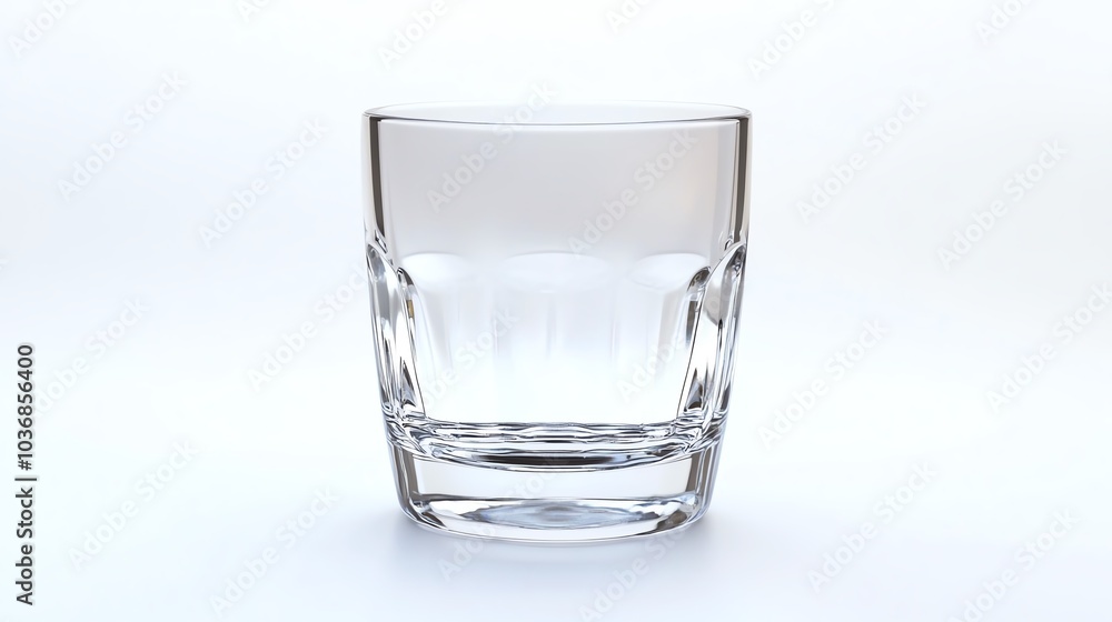 A clear glass tumbler showcasing a simple yet elegant design, perfect for beverages and cocktails. A clear glass tumbler showcasing a simple yet elegant design, perfect for beverages and cocktails.