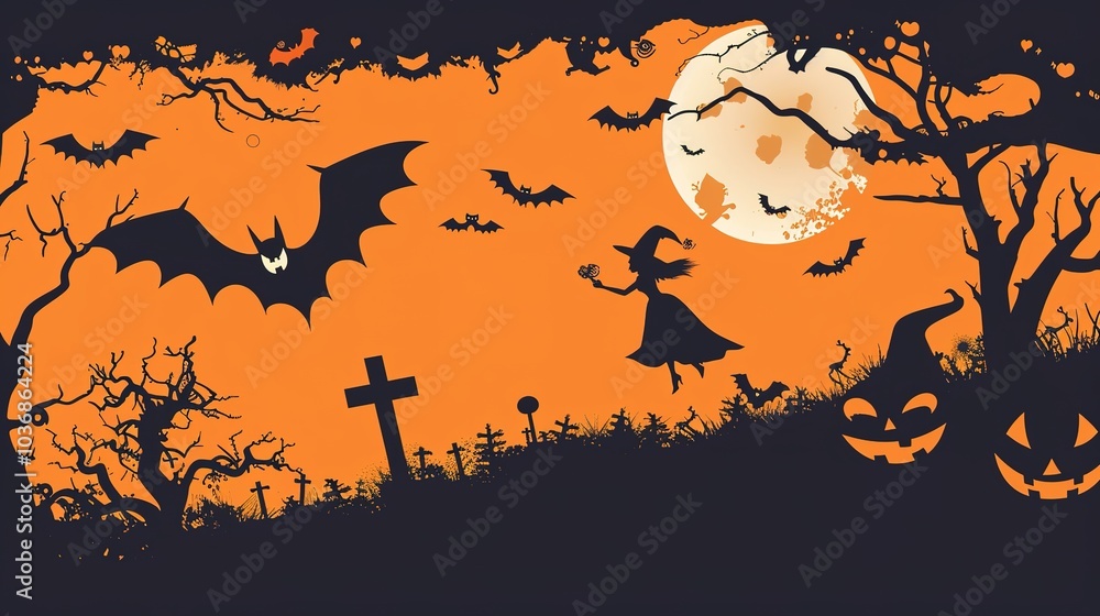 Halloween_Bat_and_Witch_Silhouette_PNG Halloween_Bat_and_Witch_Silhouette_PNG