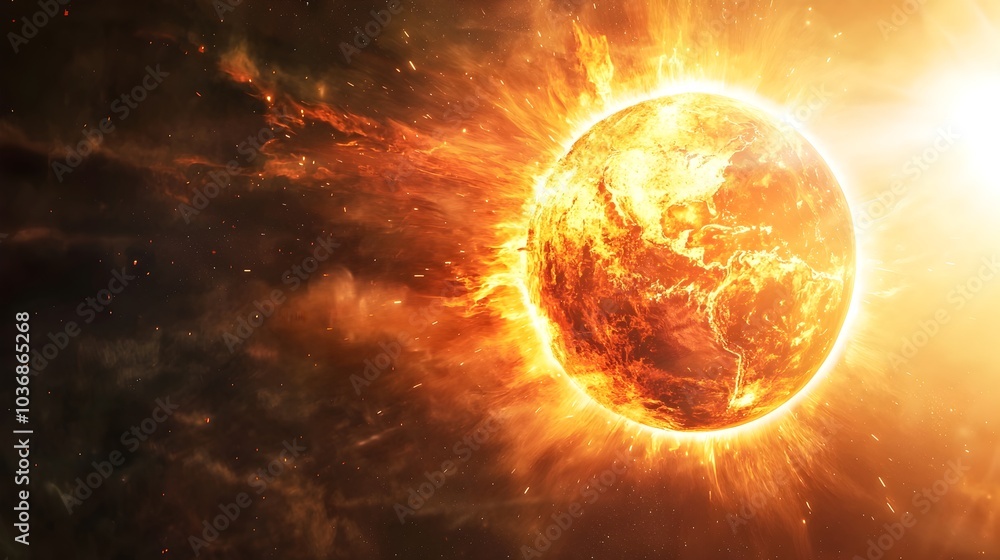 The Earth s Fiery Demise A Cosmic Catastrophe Engulfing the Planet in Solar Fury The Earth s Fiery Demise A Cosmic Catastrophe Engulfing the Planet in Solar Fury