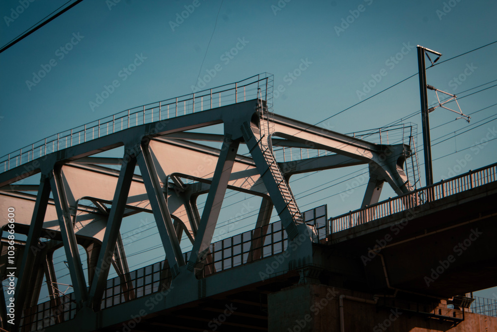 Indonesia’s Whoosh High-Speed Rail Bridge on a Clear, Sunny Day Indonesia’s Whoosh High-Speed Rail Bridge on a Clear, Sunny Day