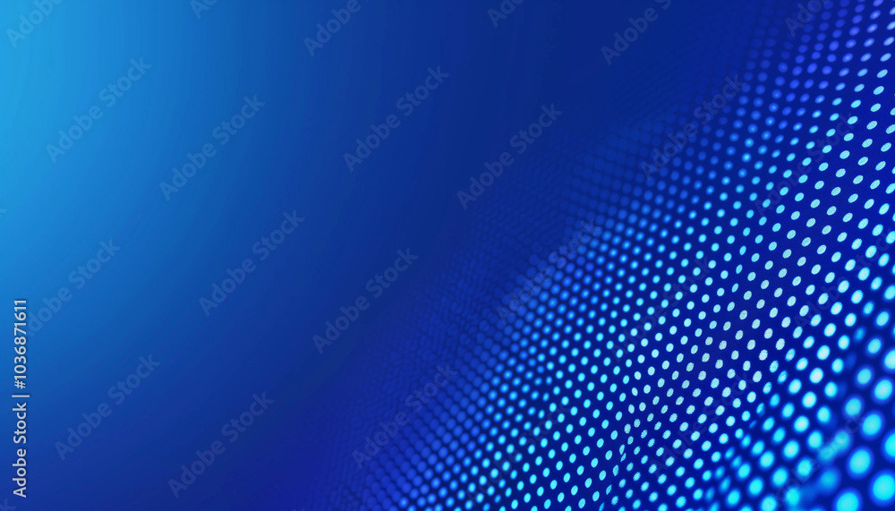Blue background with pixel dots, gradient effect, technology or digital concept design Blue background with pixel dots, gradient effect, technology or digital concept design