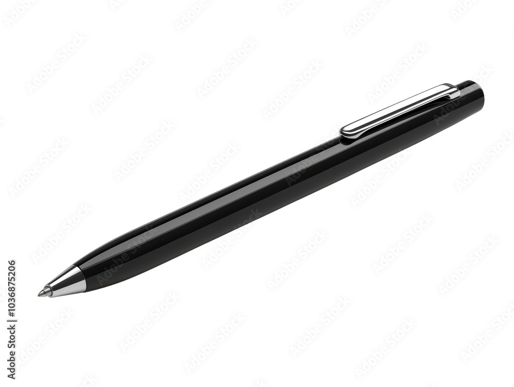 Black pen on white isolated background. Black pen on white isolated background.