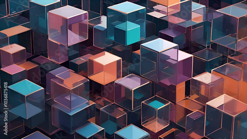 Fototapeta Naklejka Na Ścianę i Meble -  Overlapping Geometry
