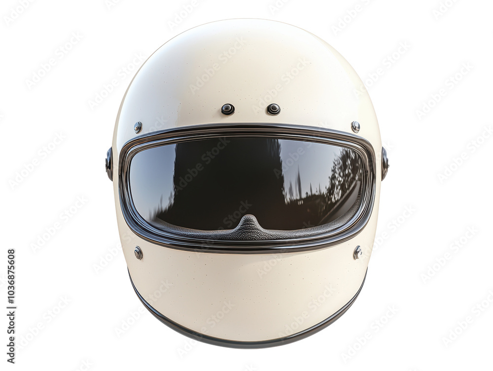Classic motorcycle helmet with visor, white isolate background. Classic motorcycle helmet with visor, white isolate background.