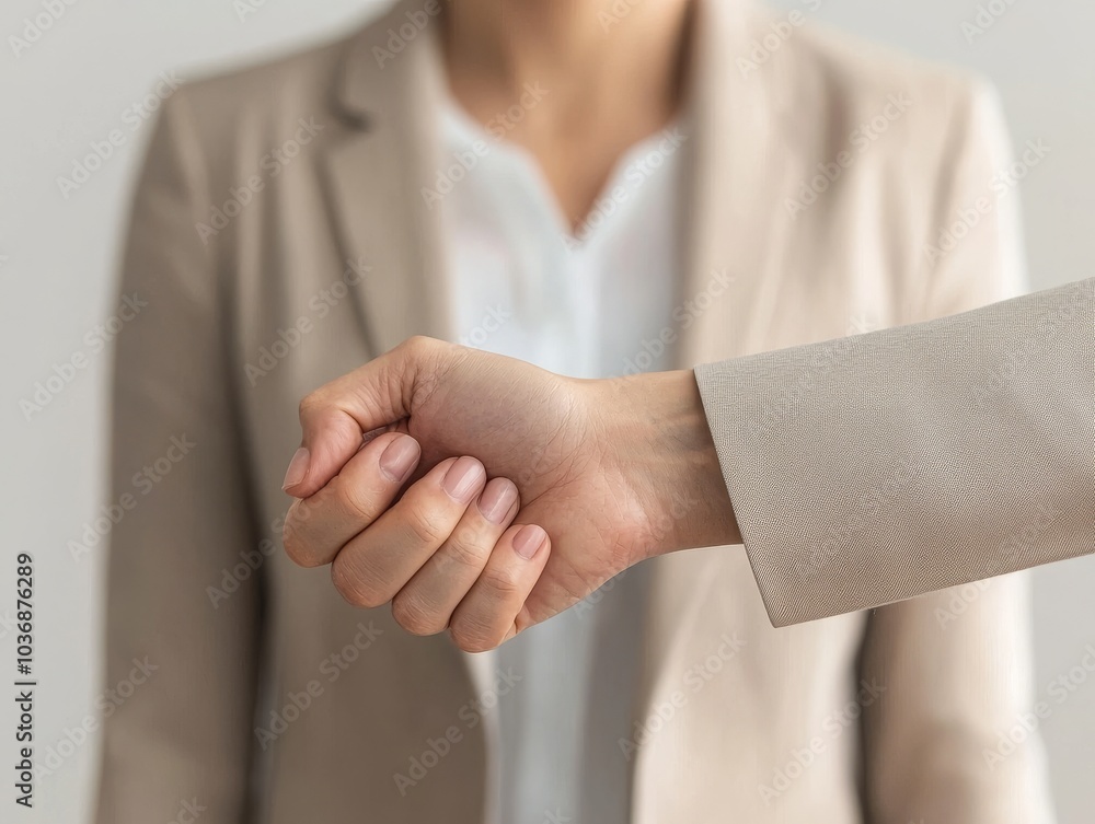 A business professional extends a hand for a handshake, symbolizing agreement or collaboration in a neutral, modern setting. A business professional extends a hand for a handshake, symbolizing agreement or collaboration in a neutral, modern setting.