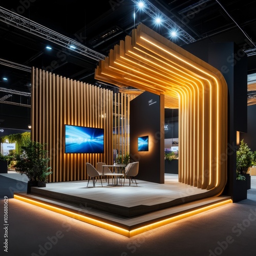 Modern Exhibition Stall with Sophisticated Design