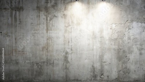 Grungy White Concrete Wall Texture for Background or Wallpaper - Ideal for Design Projects, Interiors, and Artistic Applications