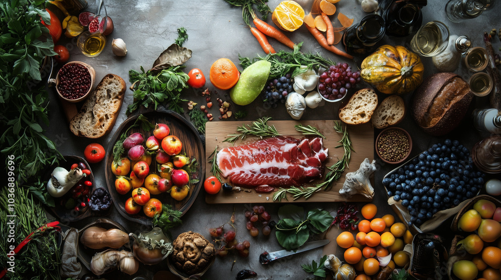 Fototapeta premium High-End Luxury Fine Dining: Exquisite Food Photography Showcasing Gourmet Dishes, Elegant Plating, and Sophisticated Culinary Art