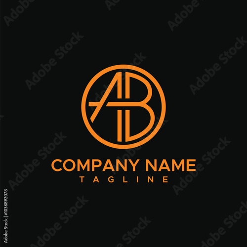 letters Initials Monogram logo AB or BA vector logo design