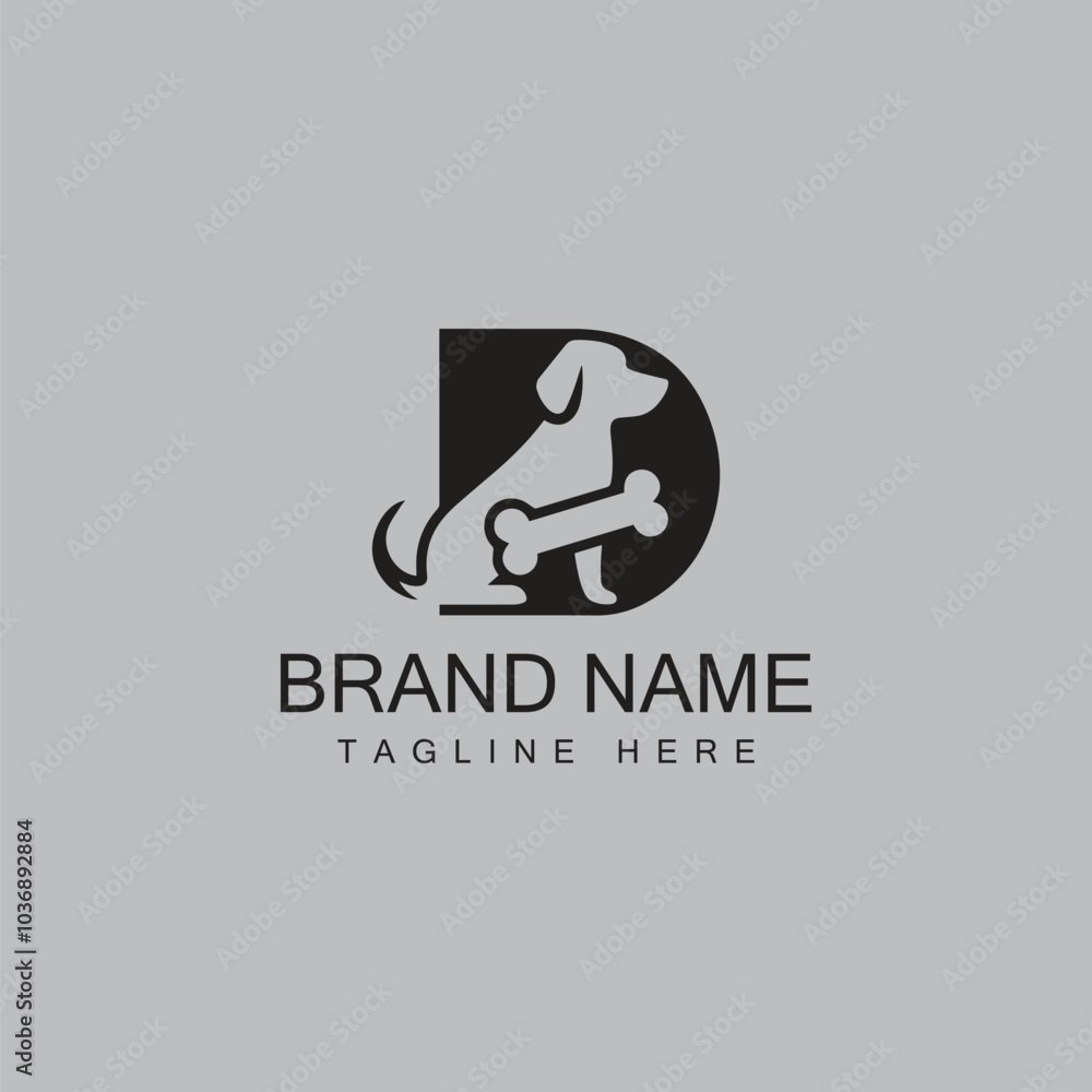 Initial Letter D Dog Logo with vector Design Template
Initial Letter D Dog Logo with vector Design Template