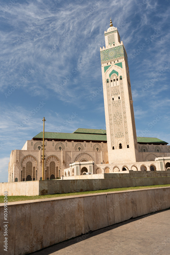 Obraz premium Hassan II Mosque. Casablanca, Morocco.