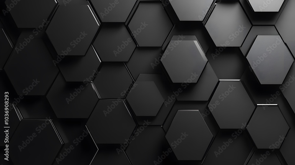Dark hexagon wallpaper or background. Dark hexagon wallpaper or background.