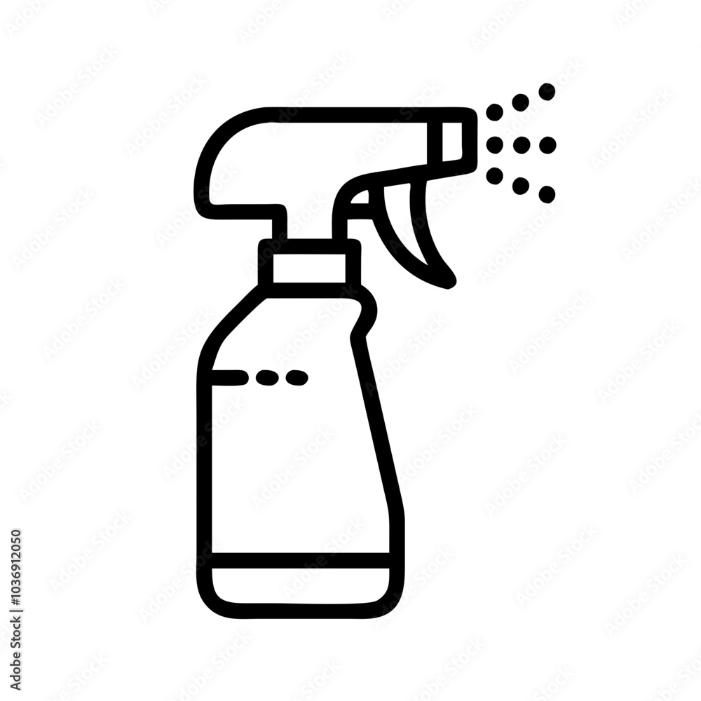 Spray bottle line icon vector illustration Spray bottle line icon vector illustration
