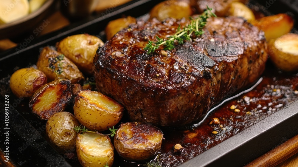 Grilled Steak and Roasted Potatoes Grilled Steak and Roasted Potatoes