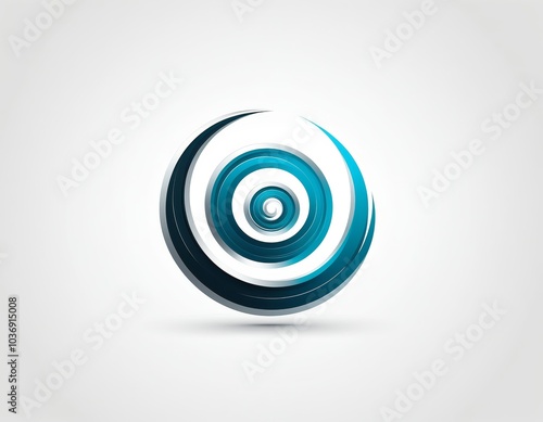 Abstract spiral logo symbolizing growth