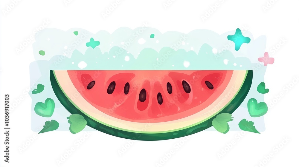 Sliced Watermelon Fruit Isolated on White Background Sliced Watermelon Fruit Isolated on White Background