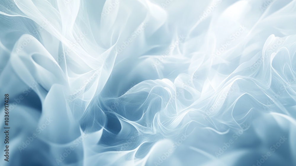 Abstract background featuring white blurred edges with a fractal design Abstract background featuring white blurred edges with a fractal design