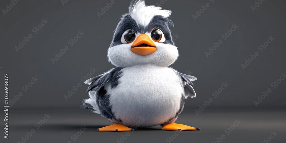 Obraz premium The long-tailed duck is a compact diving duck featuring a short bill and a small head, Compact diving duck with short bill and small head