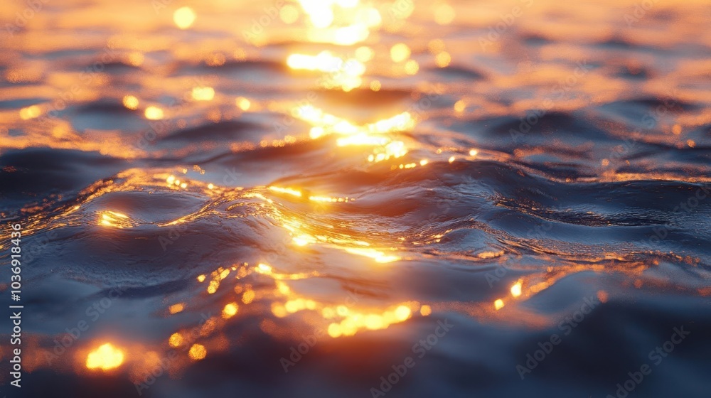 A close-up of shimmering water reflecting sunlight, creating a serene and tranquil atmosphere. A close-up of shimmering water reflecting sunlight, creating a serene and tranquil atmosphere.