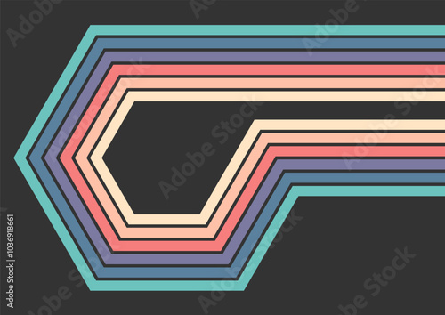 Background with colored parallel lines. Colored stripes. An idea for banners, posters and posters. A variant of wall art