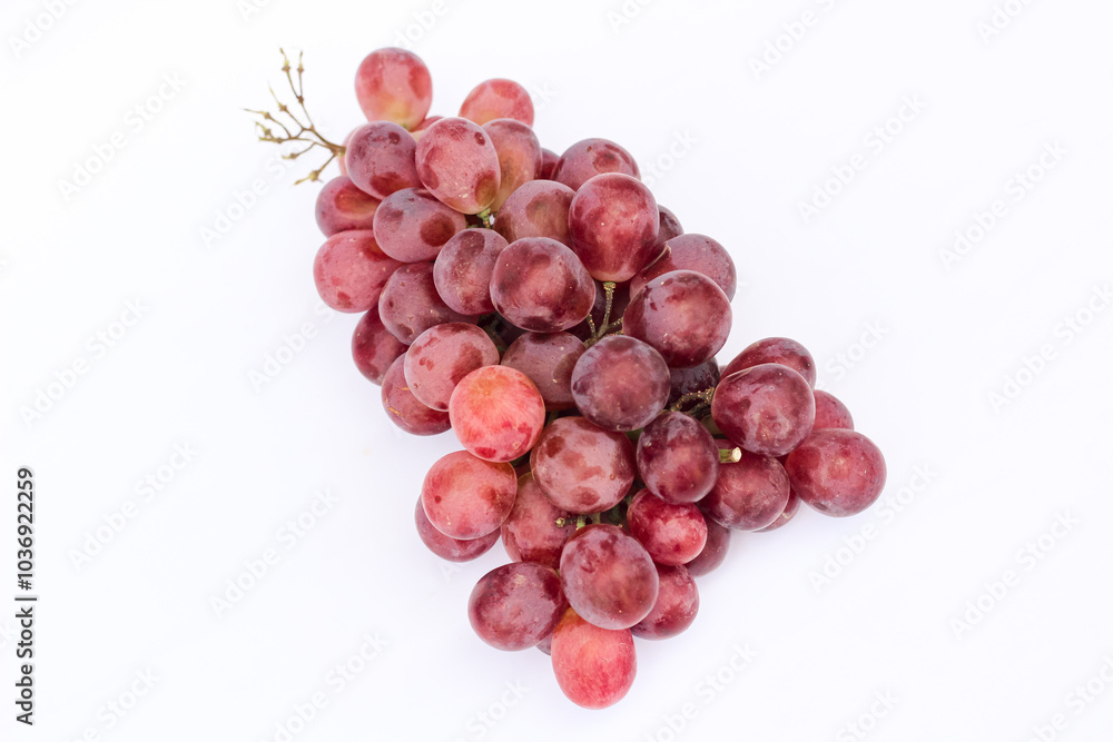Fresh grapes on a white background. Bunch of grapes. Fresh grapes on a white background. Bunch of grapes.