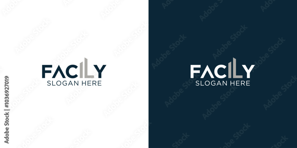 Building Logo, letter IL with building icon combination in text Building typography logo, vector illustration Building Logo, letter IL with building icon combination in text Building typography logo, vector illustration