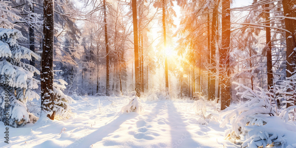 a snow covered ground with trees and the sun shining through
a snow covered ground with trees and the sun shining through