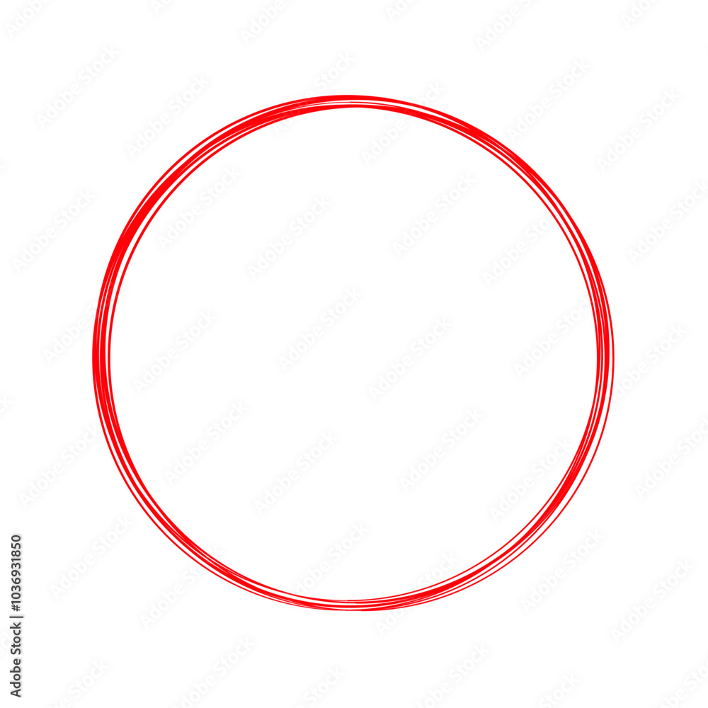 red circle line hand drawn red circle line hand drawn