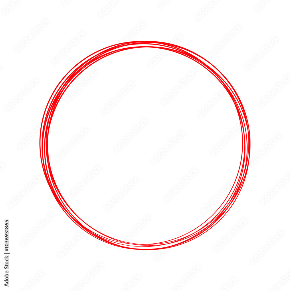 red circle line hand drawn red circle line hand drawn
