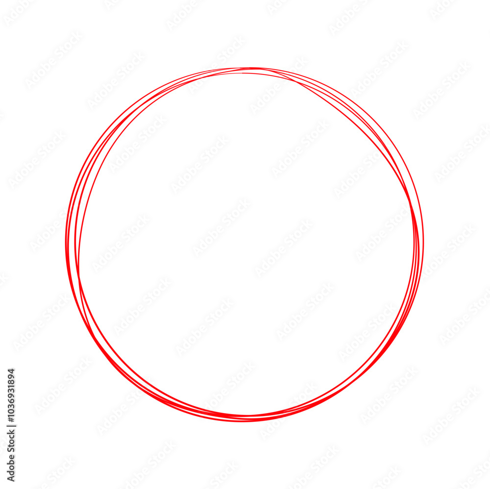 red circle line hand drawn red circle line hand drawn