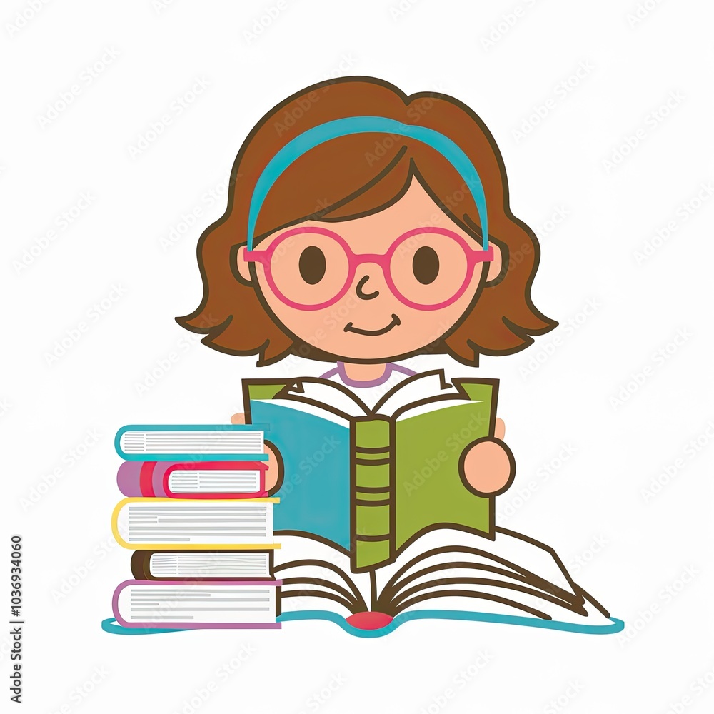 child reading a book child reading a book