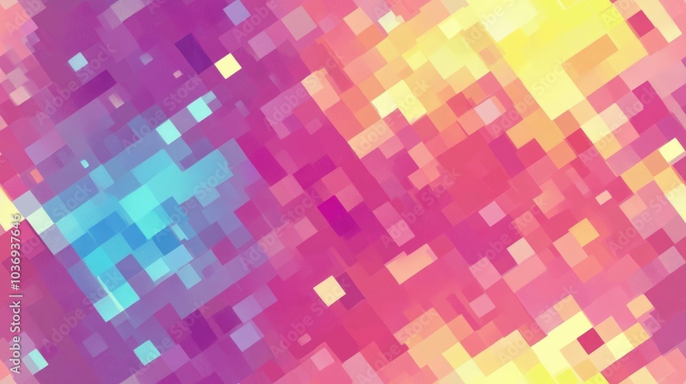 Colorful 8 bit style background Colorful 8 bit style background