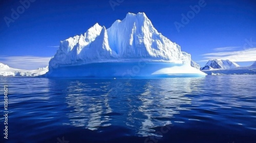 Wallpaper Mural Majestic Iceberg in Calm Blue Waters Torontodigital.ca