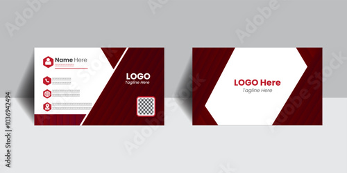 Two site presentation and luxury business card .
