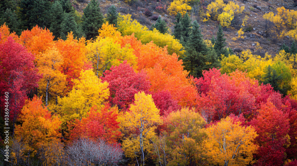A vibrant autumn scene with colorful maple trees, showcasing the rich hues of fall. A vibrant autumn scene with colorful maple trees, showcasing the rich hues of fall.