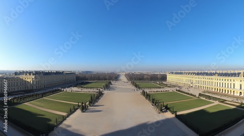 Wallpaper Mural Aerial View of Elegant Gardens at Palace of Versailles Torontodigital.ca