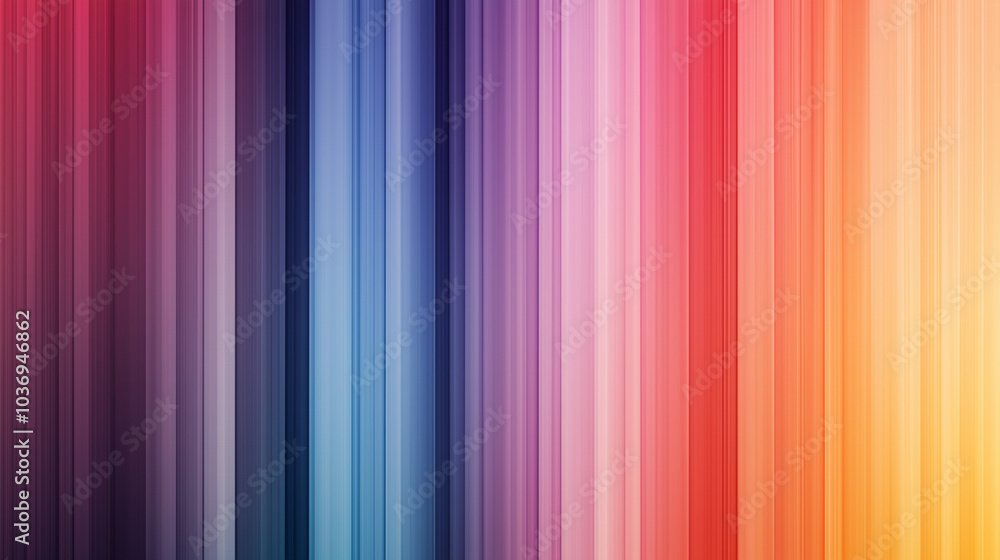Obraz premium Vertical gradient stripes with a vibrant color spectrum and smooth transitions