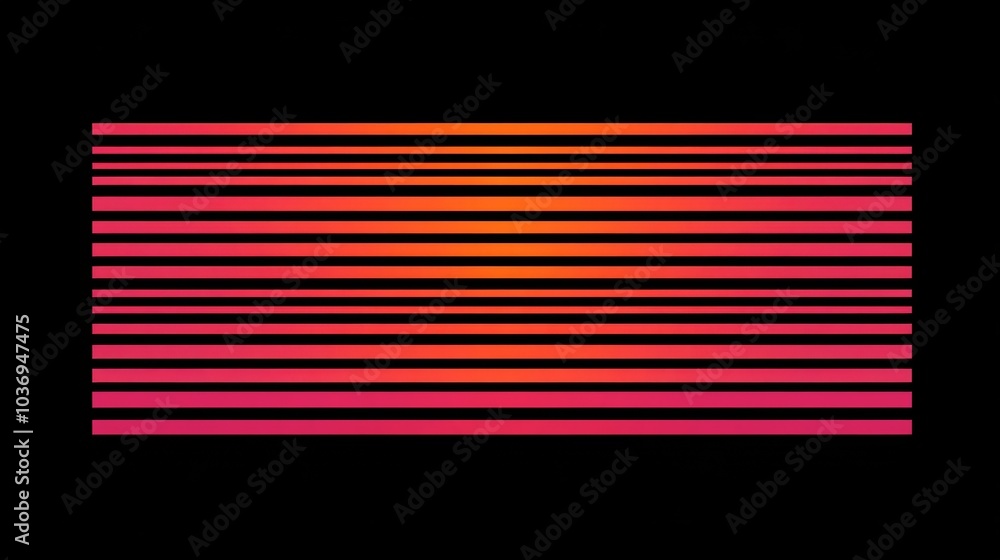 Abstract Gradient Stripes in Orange and Pink Shades Abstract Gradient Stripes in Orange and Pink Shades