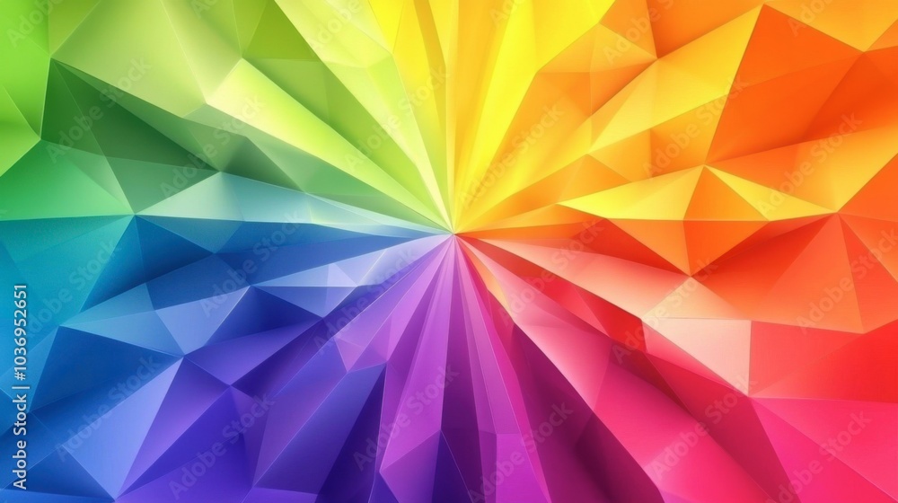 Vibrant Geometric Rainbow Background Design Vibrant Geometric Rainbow Background Design
