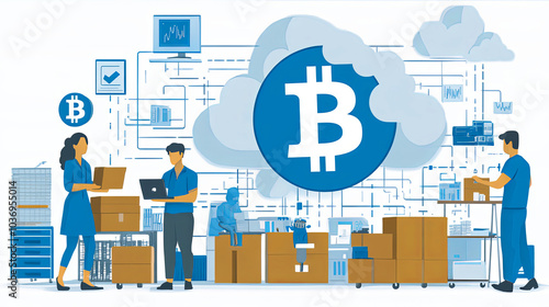 Digital Currency Integration in Supply Chain Logistics Emphasizes Efficiency and Innovation During a Busy Workday