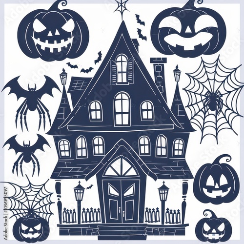 halloween house clipart photo