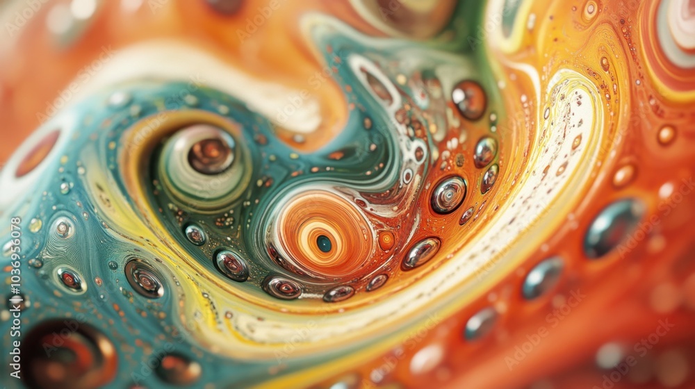 Vibrant Swirling Abstract Art with Colorful Patterns Vibrant Swirling Abstract Art with Colorful Patterns