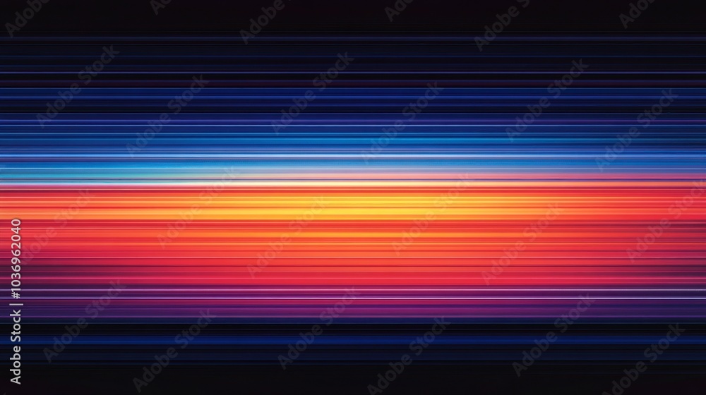 Abstract Striped Sunset with Bold Color Gradients Abstract Striped Sunset with Bold Color Gradients