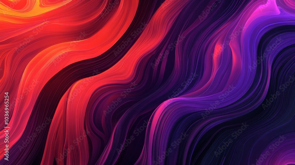 Colorful Abstract Swirling Waves in Motion Colorful Abstract Swirling Waves in Motion