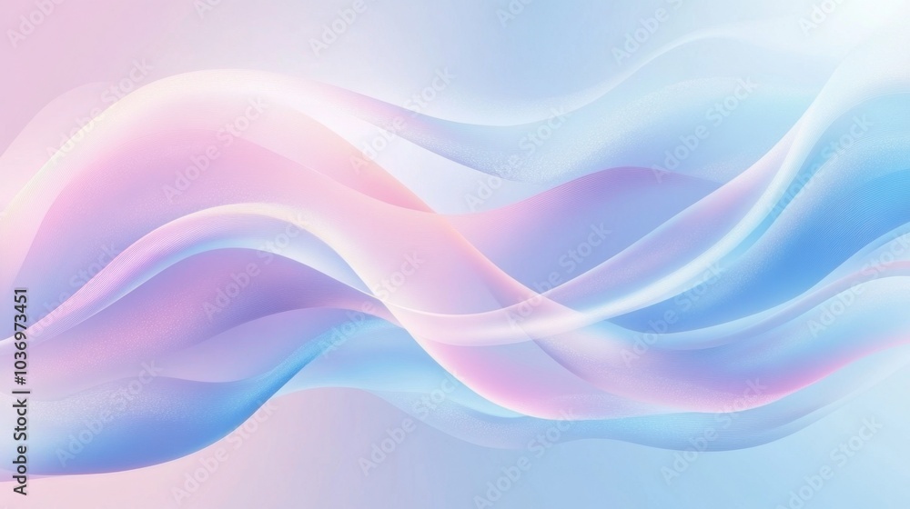 Soft Flowing Pastel Waves for Background Design Soft Flowing Pastel Waves for Background Design