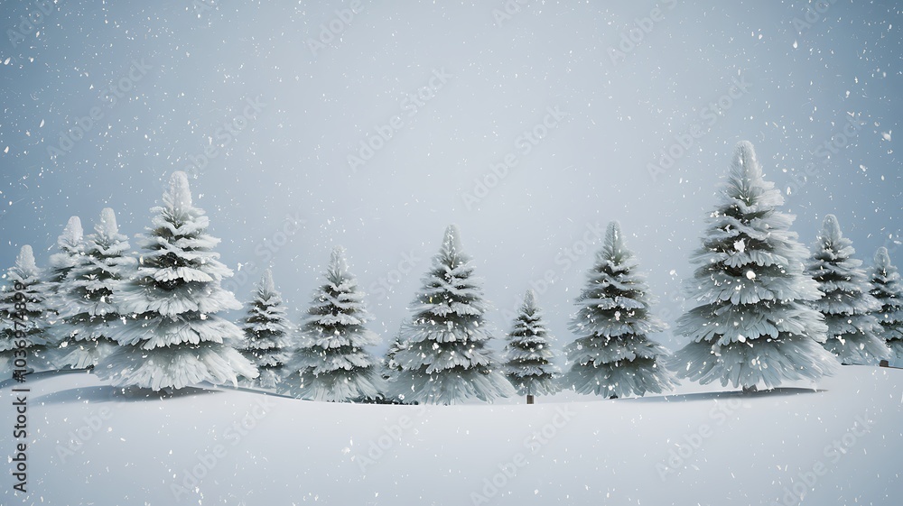 winter landscape with forest winter landscape with forest