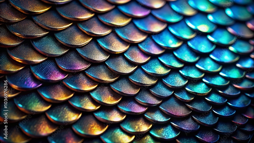 Intricate, glossy black scales with iridescent shimmer and subtle ridges, evoking mythical creatures, in extreme close-up, isolated on a dark, gradient background. Intricate, glossy black scales with iridescent shimmer and subtle ridges, evoking mythical creatures, in extreme close-up, isolated on a dark, gradient background.