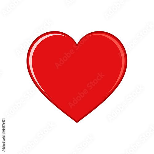 Free Download red heart symbol icon vector isolated on transparent background - GFXLoad