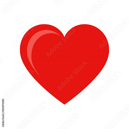 Free Download red heart symbol icon vector isolated on transparent background - GFXLoad